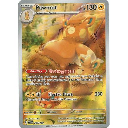 Pawmot - 209/198 209 - SV01 Scarlet & Violet Base Set Holofoil
