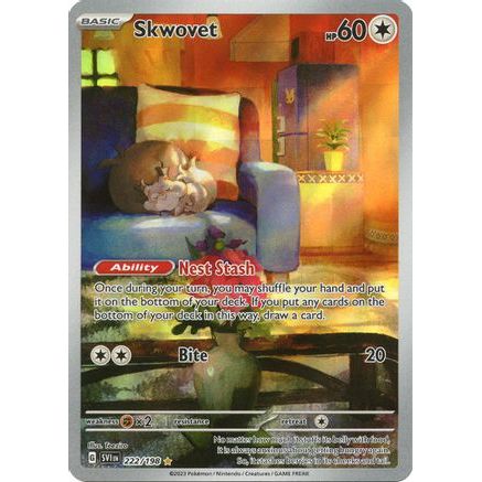 Skwovet - 222/198 222 - SV01 Scarlet & Violet Base Set Holofoil