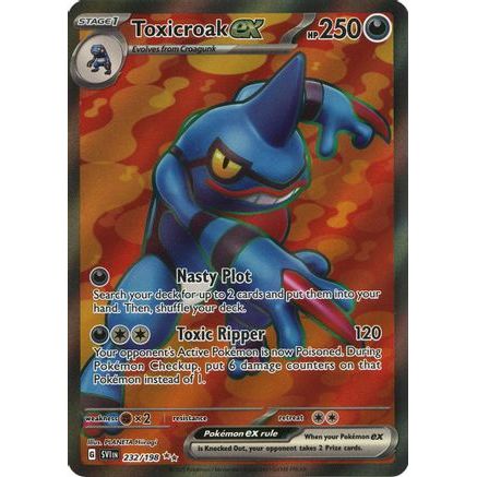 Toxicroak ex - 232/198 232 - SV01 Scarlet & Violet Base Set Holofoil