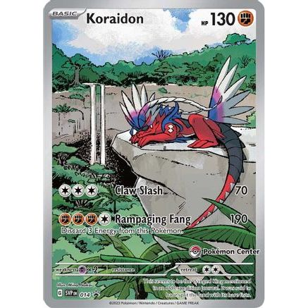 Koraidon - 014 (Pokemon Center Exclusive) 14 - SV Scarlet & Violet Promo Cards Holofoil