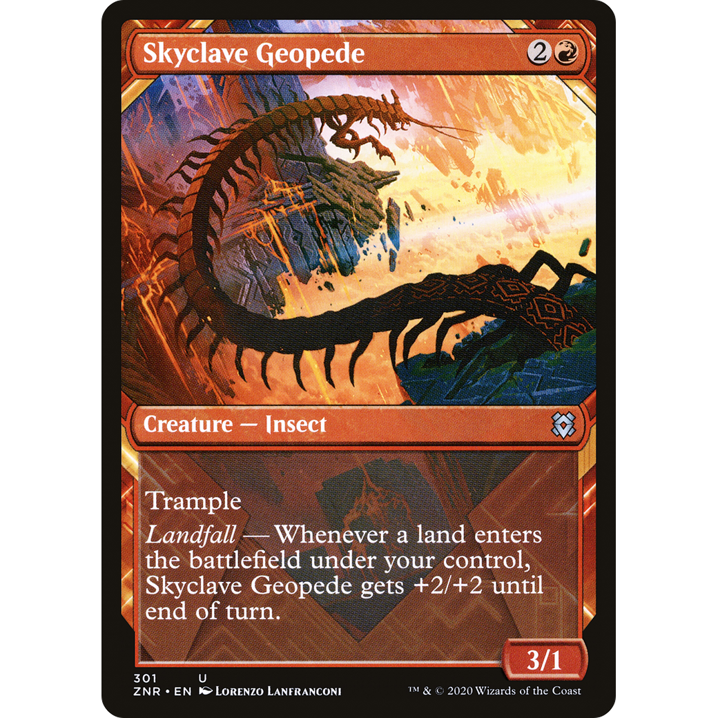 Skyclave Geopede (Showcase) (ZNR-301) - Zendikar Rising: (Showcase)