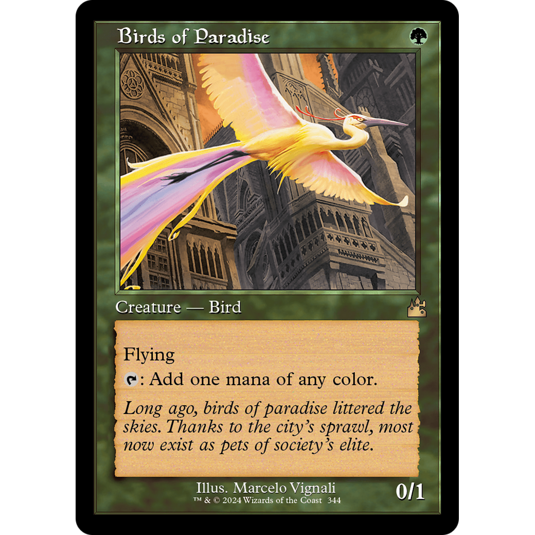 Birds of Paradise (RVR-344) - Ravnica Remastered Foil