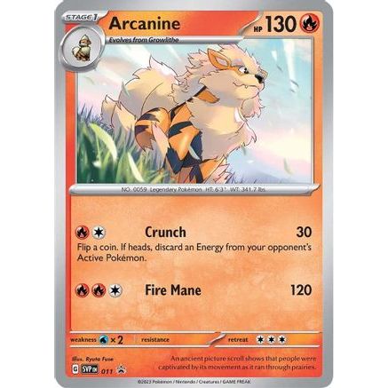 Arcanine - 011 11 - SV Scarlet & Violet Promo Cards Holofoil