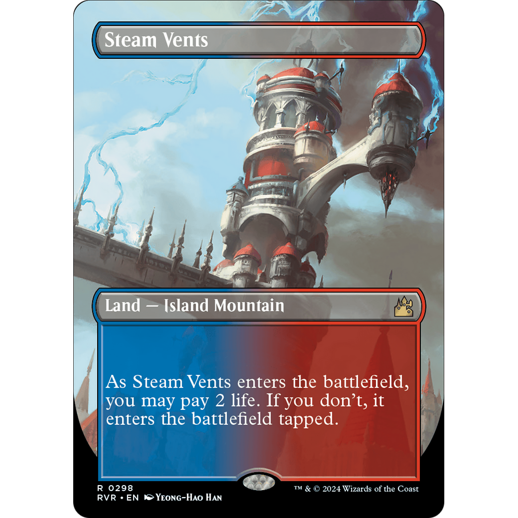 Steam Vents (RVR-298) - Ravnica Remastered (Borderless)