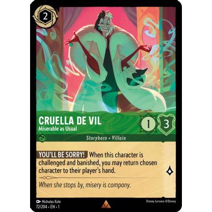 Cruella de Vil - Miserable as Usual (72/204) - The First Chapter Cold Foil