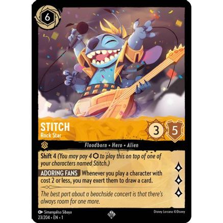 Stitch - Rock Star (23/204) - The First Chapter Cold Foil
