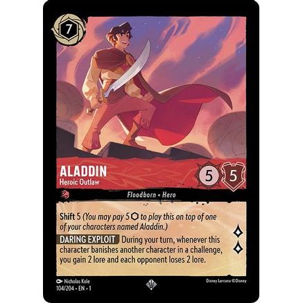 Aladdin - Heroic Outlaw (104/204) - The First Chapter Cold Foil