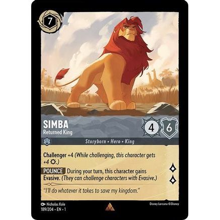 Simba - Returned King (189/204) - The First Chapter Cold Foil