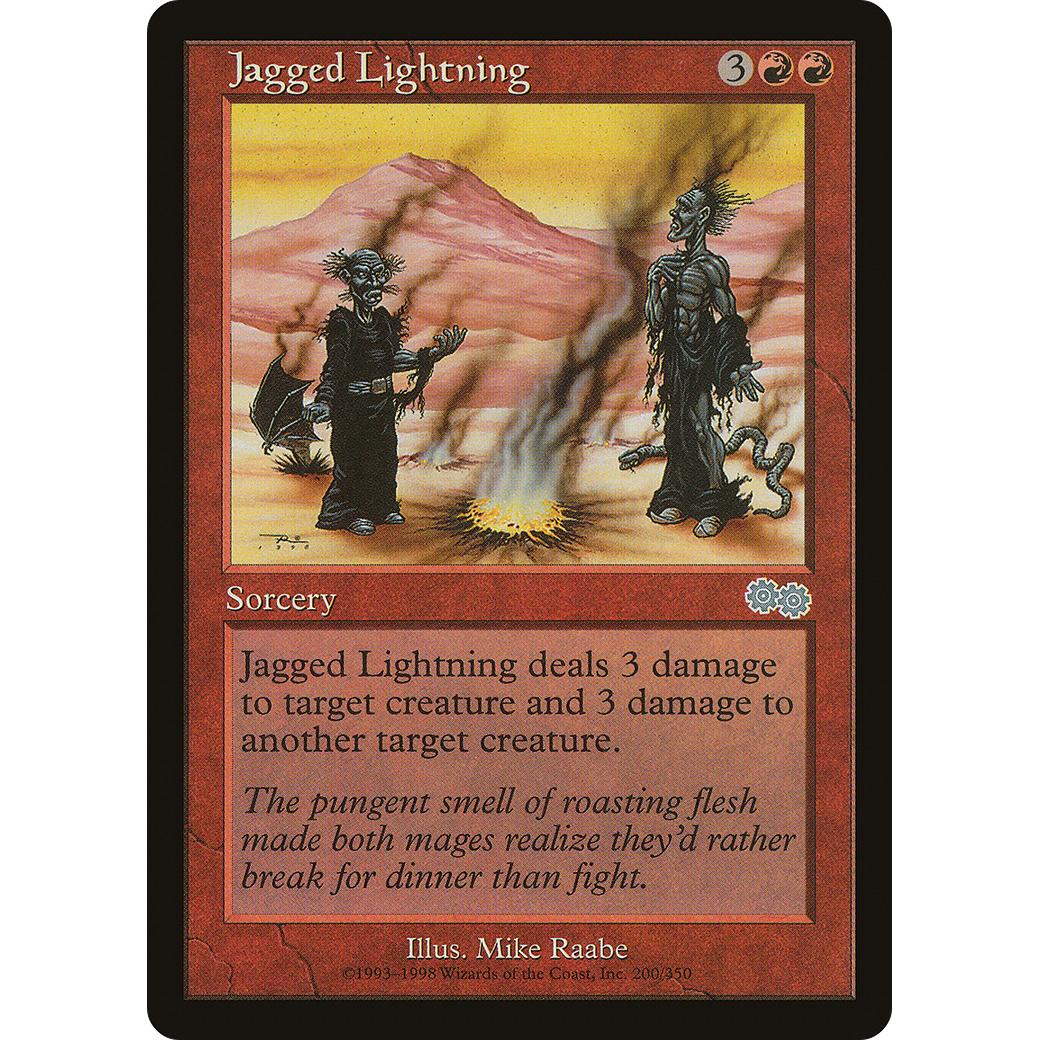 Jagged Lightning (USG-200) - Urza's Saga