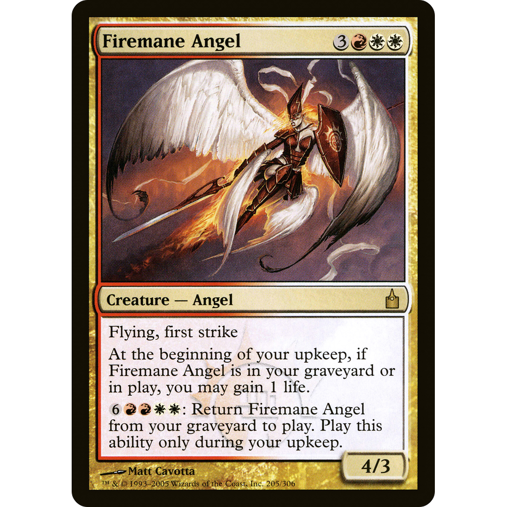 Firemane Angel (RAV-205) - Ravnica: City of Guilds