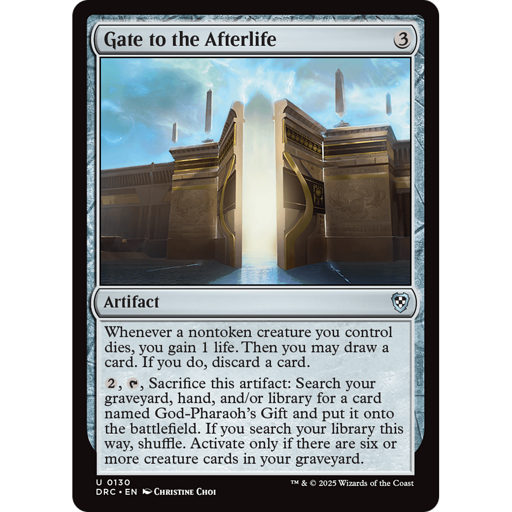 Gate to the Afterlife (DRC-130) - Commander: Aetherdrift