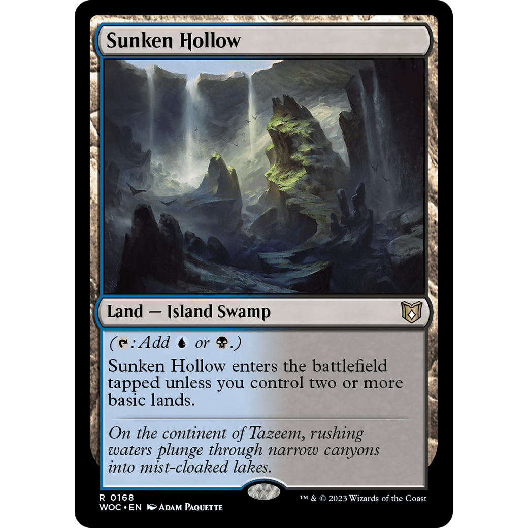 Sunken Hollow (WOC-168) - Wilds of Eldraine Commander
