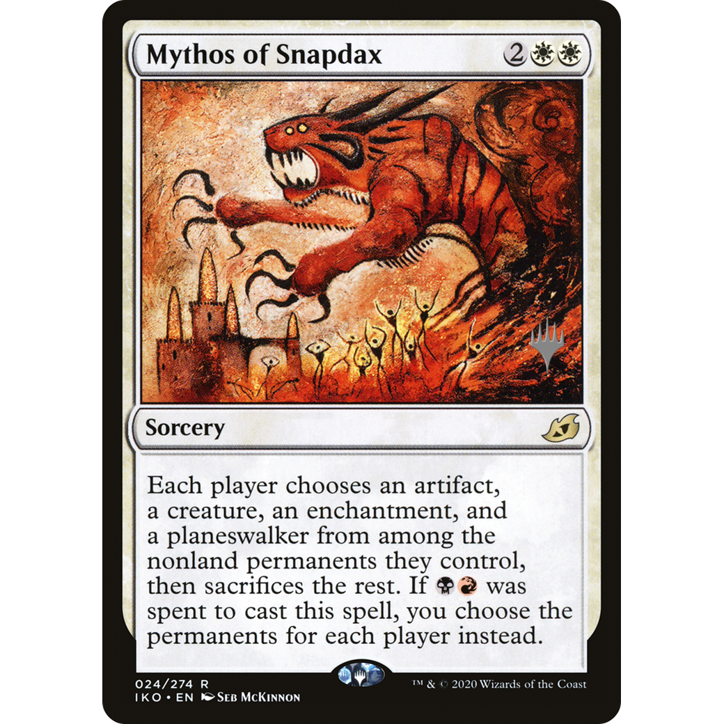 Mythos of Snapdax (PPIKO-024) - Ikoria: Lair of Behemoths Promos Foil