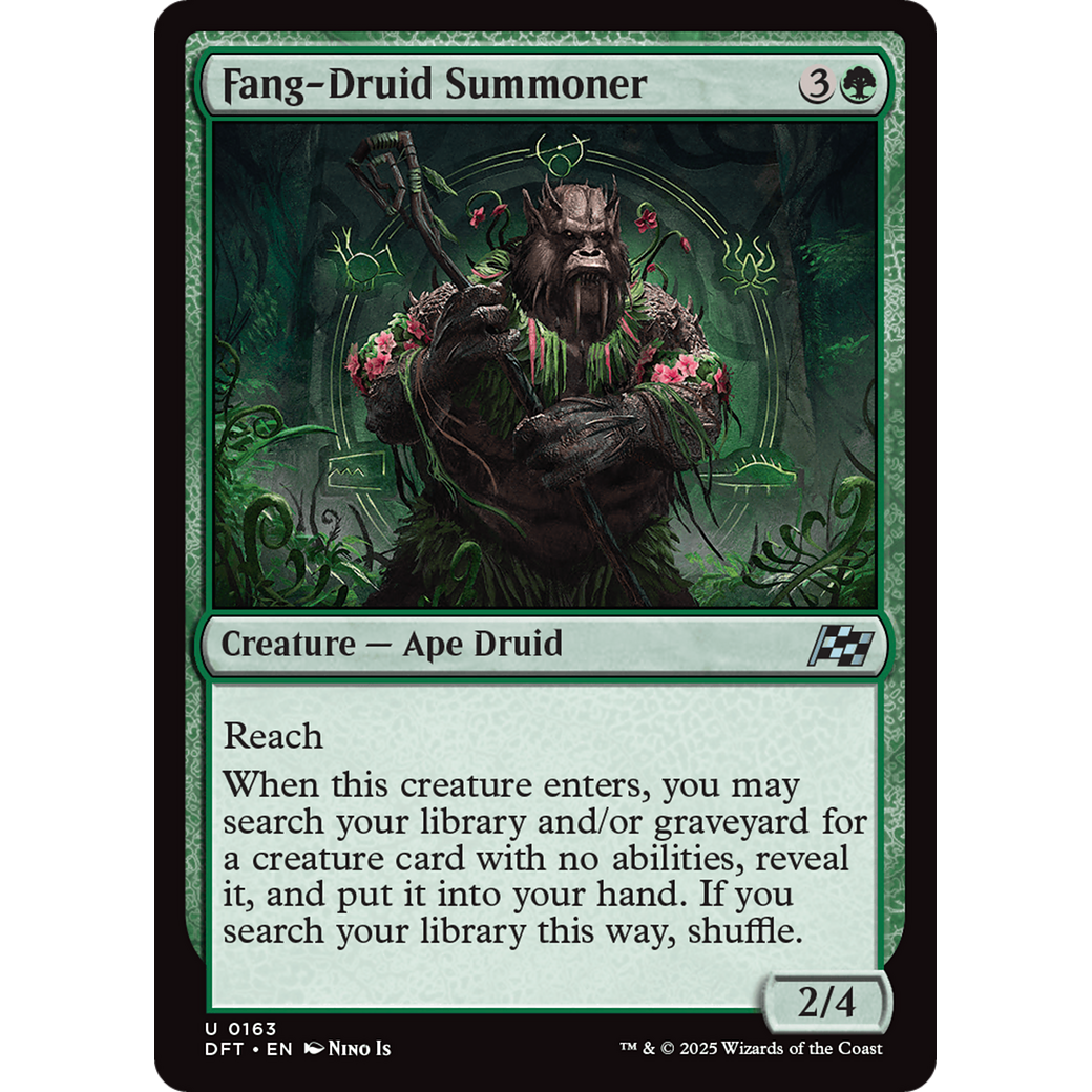 Fang-Druid Summoner (DFT-163) - Aetherdrift Foil