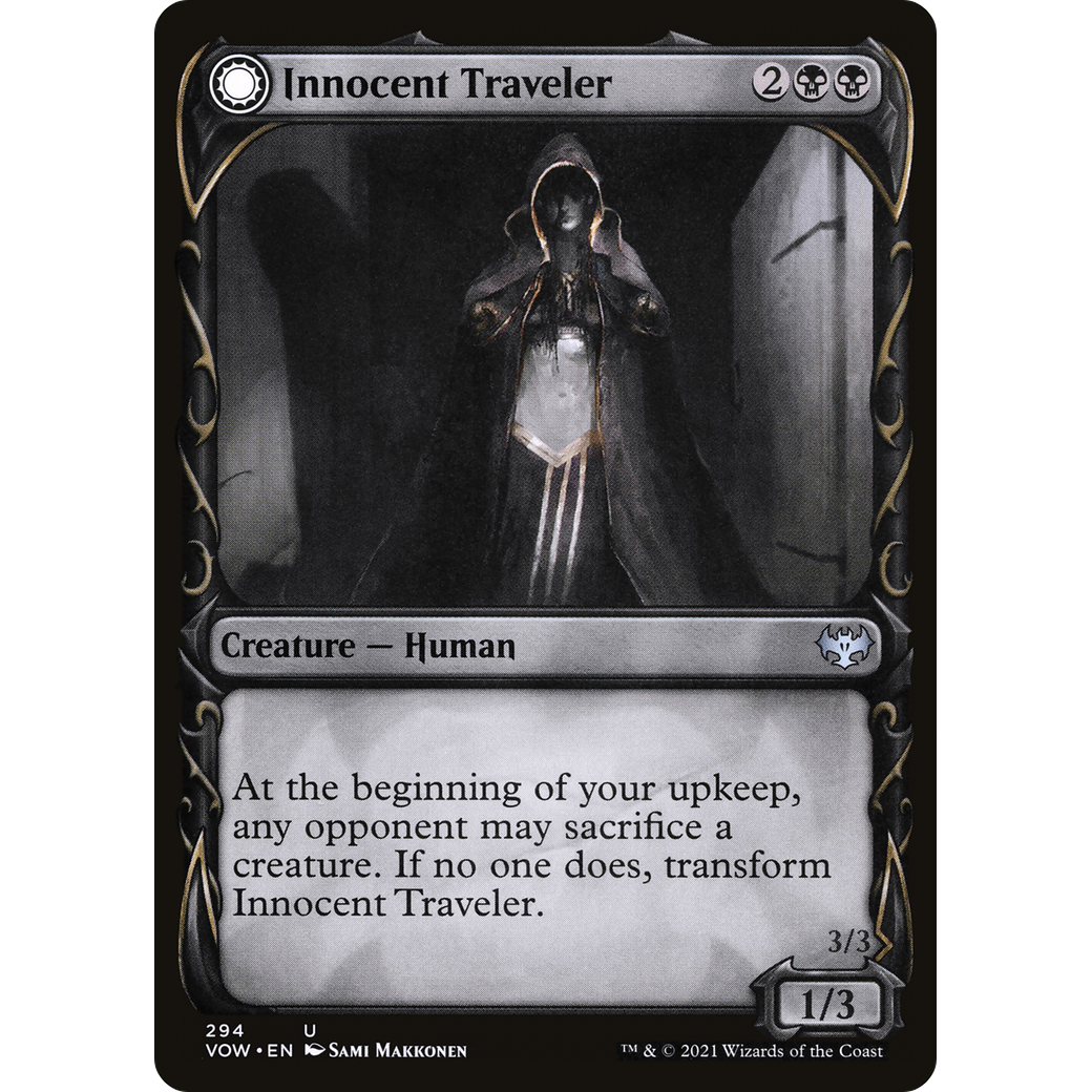 Innocent Traveler (Showcase) (VOW-294) - Innistrad: Crimson Vow: (Showcase, Double Faced Transform)