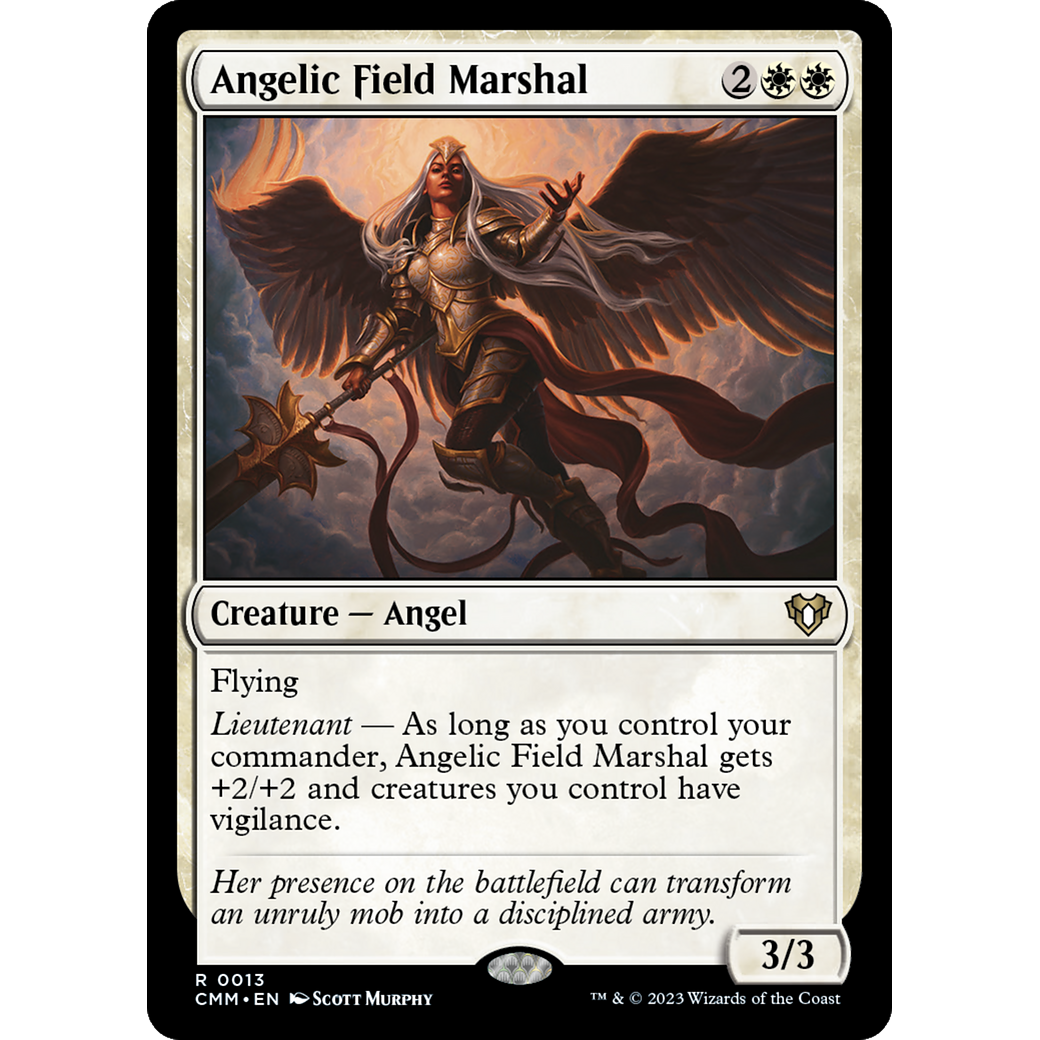 Angelic Field Marshal (CMM-013) - Commander Masters Foil