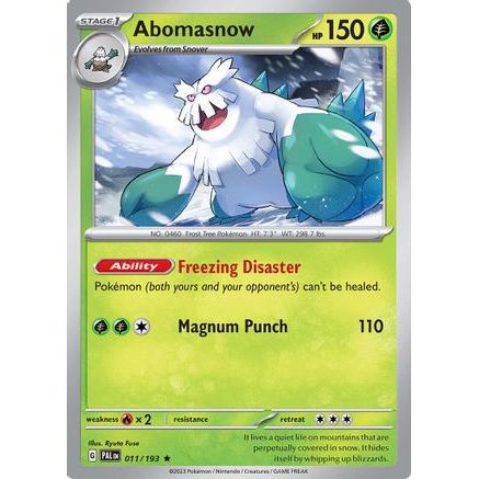 Abomasnow 11 - SV02 Paldea Evolved Reverse Holofoil