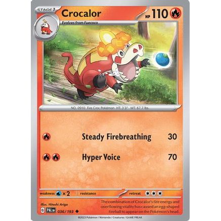 Crocalor - 036/193 36 - SV02 Paldea Evolved Reverse Holofoil