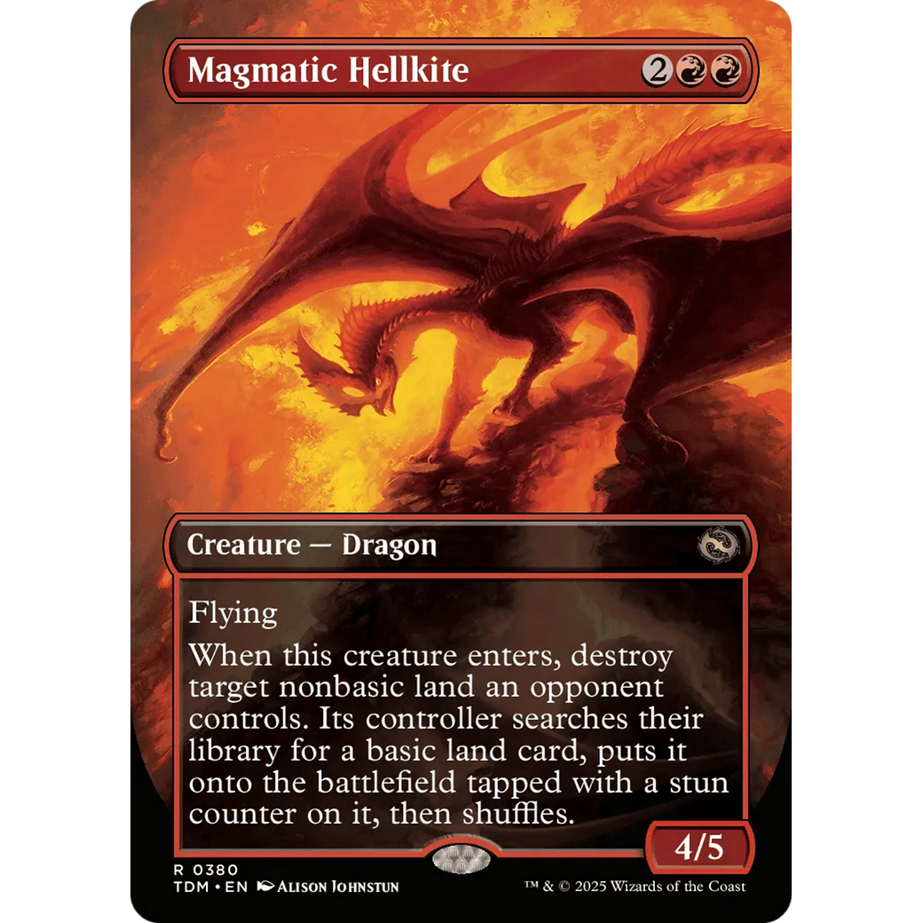 Magmatic Hellkite // Magmatic Hellkite (TDM-380) - Tarkir: Dragonstorm (Borderless)