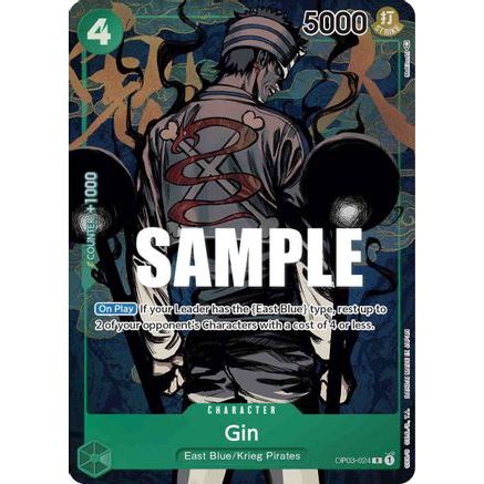Gin (Alternate Art) (OP03-024) - Pillars of Strength Foil