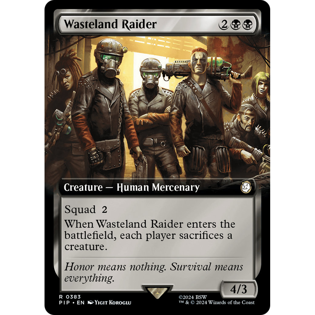 Wasteland Raider (PIP-383) - Fallout: (Extended Art) Foil