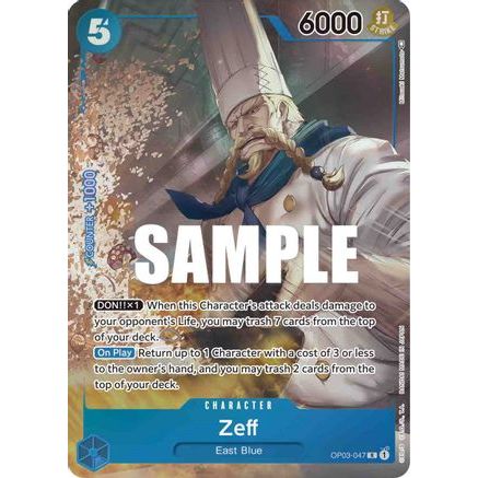 Zeff (Alternate Art) (OP03-047) - Pillars of Strength Foil