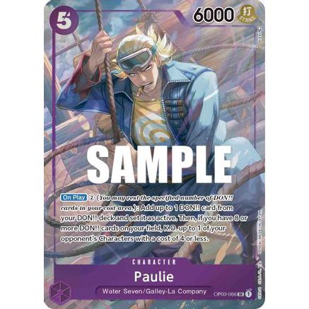 Paulie (Alternate Art) (OP03-066) - Pillars of Strength Foil