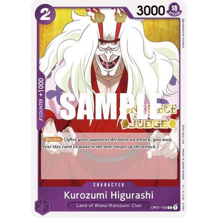 Kurozumi Higurashi (Judge) (OP01-100) - One Piece Promotion Cards Foil
