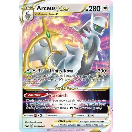 Arceus VSTAR - SWSH307 SWSH307/307 - SWSH Sword & Shield Promo Cards Holofoil