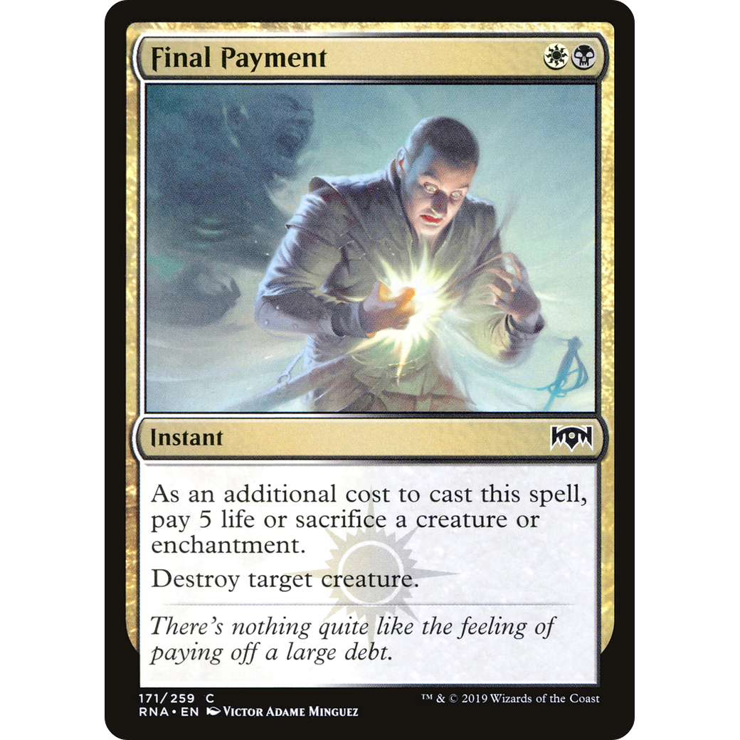 Final Payment (RNA-171) - Ravnica Allegiance