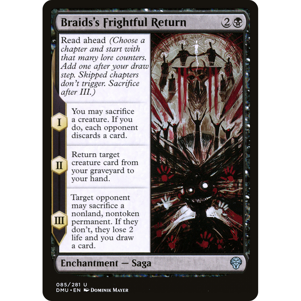 Braids's Frightful Return (DMU-085) - Dominaria United Foil
