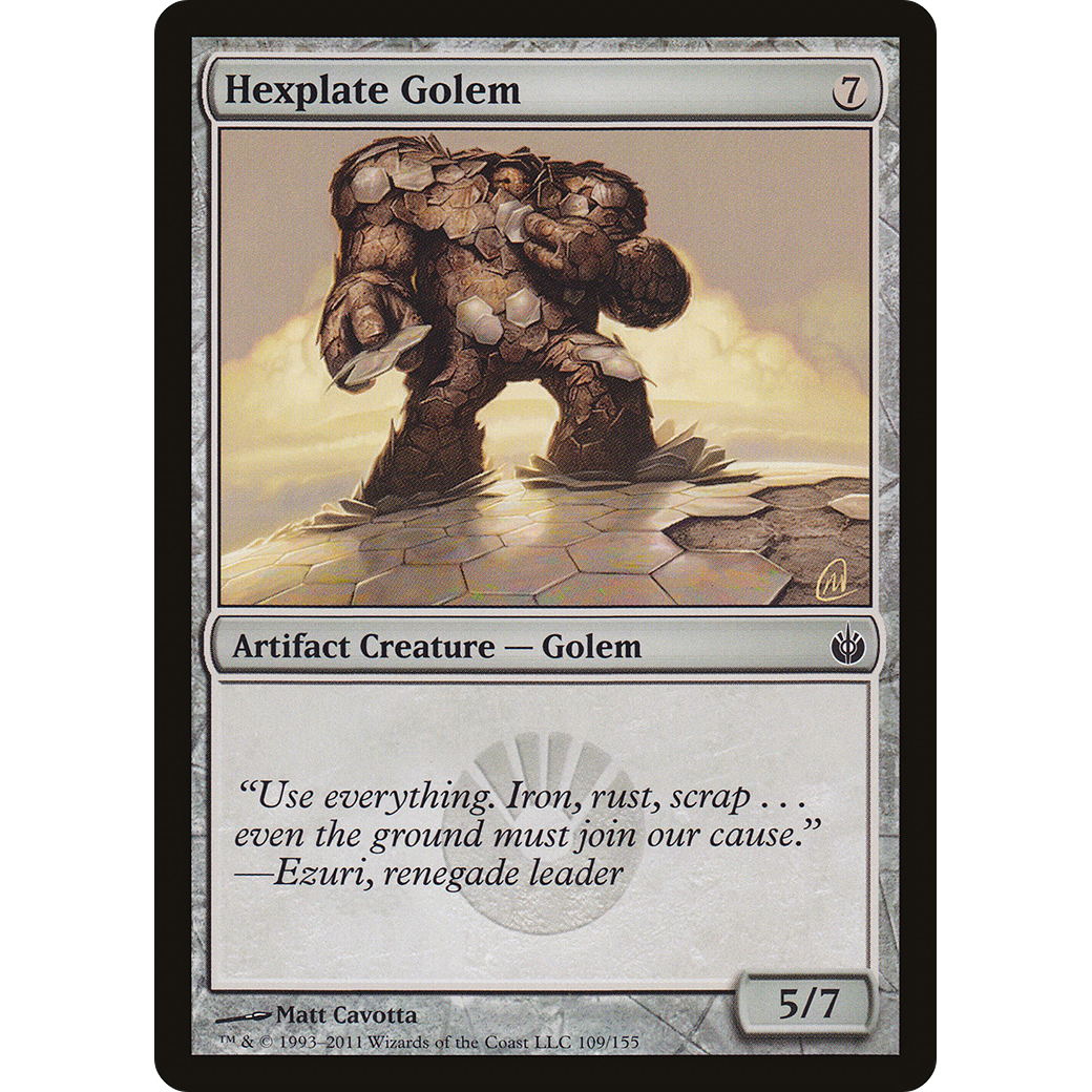 Hexplate Golem (MBS-109) - Mirrodin Besieged