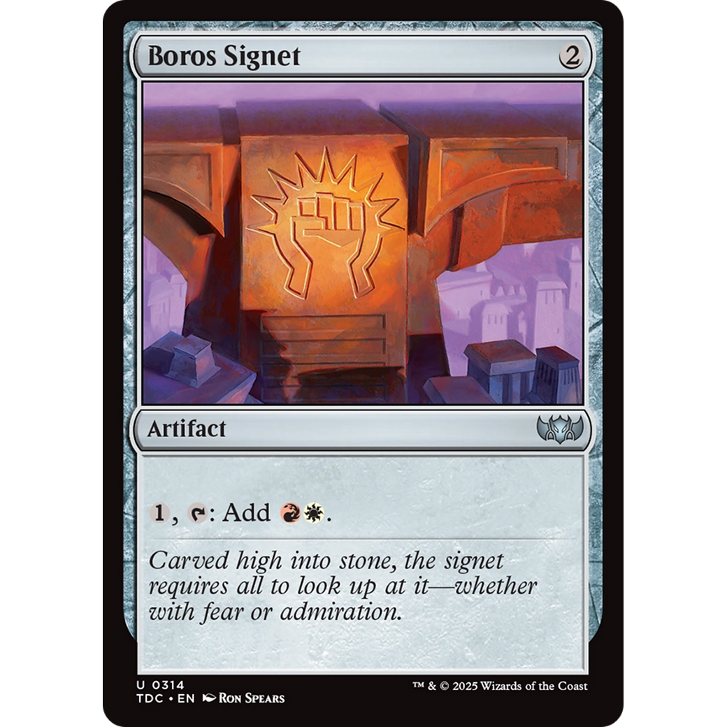 Boros Signet (TDC-314) - Commander: Tarkir: Dragonstorm