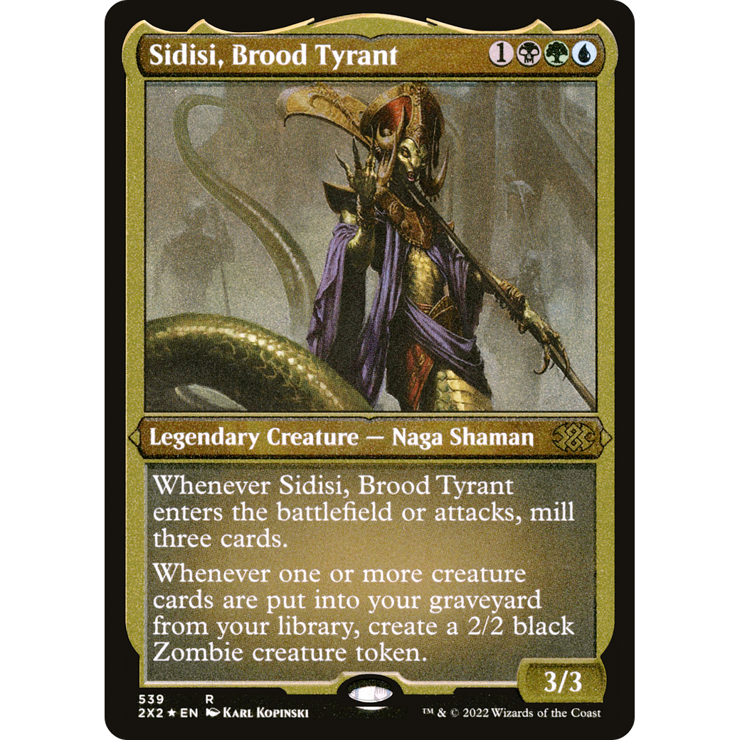 Sidisi, Brood Tyrant (Foil Etched) (2X2-539) - Double Masters 2022 Foil