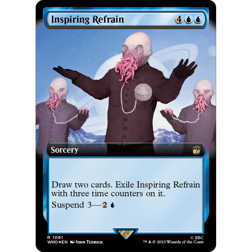 Inspiring Refrain (Extended Art) (Surge Foil) (WHO-1061) - Doctor Who: (Extended Art) Foil
