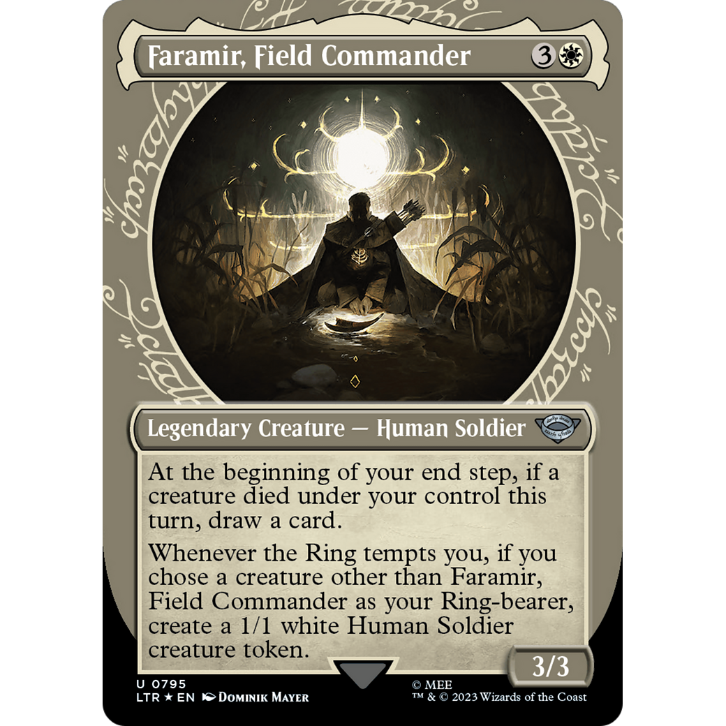 Faramir, Field Commander (LTR-795) - The Lord of the Rings: Tales of Middle-earth: (Showcase) (Borderless) Foil