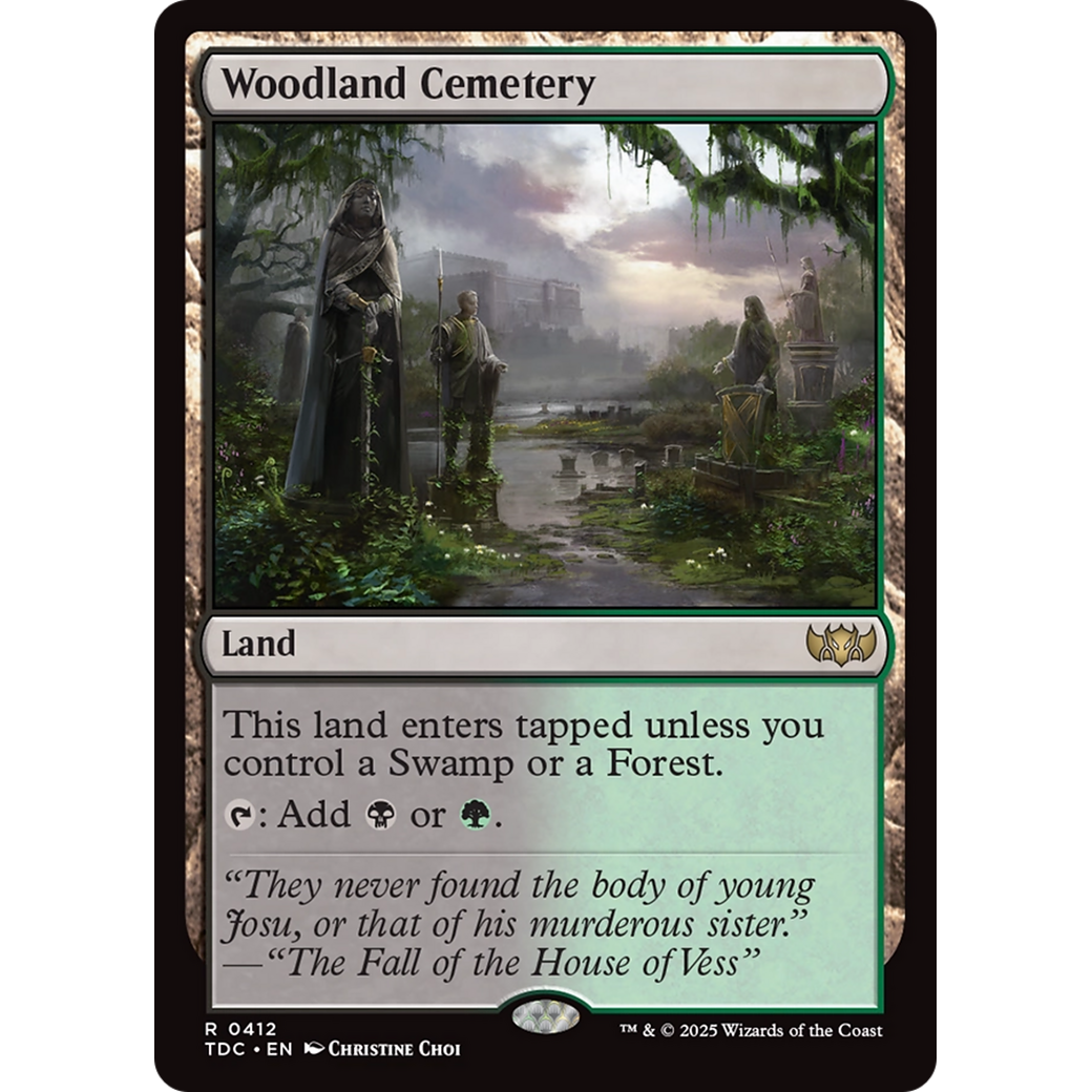 Woodland Cemetery (TDC-412) - Commander: Tarkir: Dragonstorm