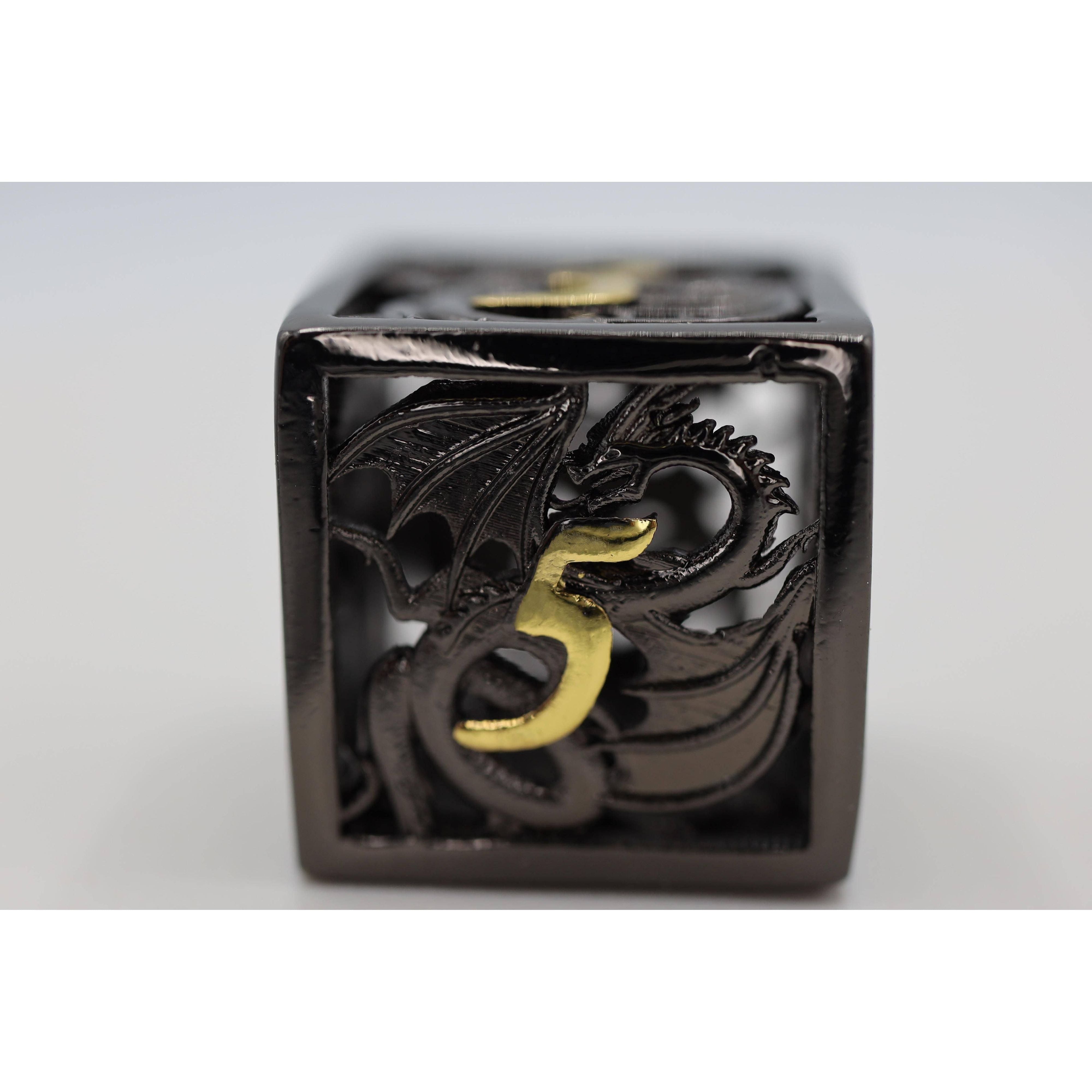 Dragon Essence: Night - Hollow Metal RPG Dice Set