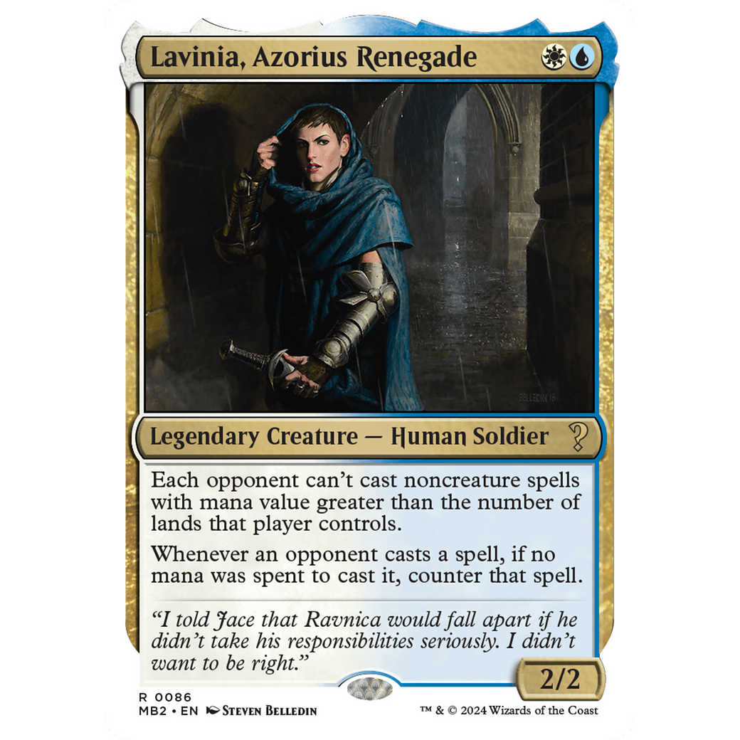 Lavinia, Azorius Renegade (White Border) (MB2-086) - Mystery Booster 2
