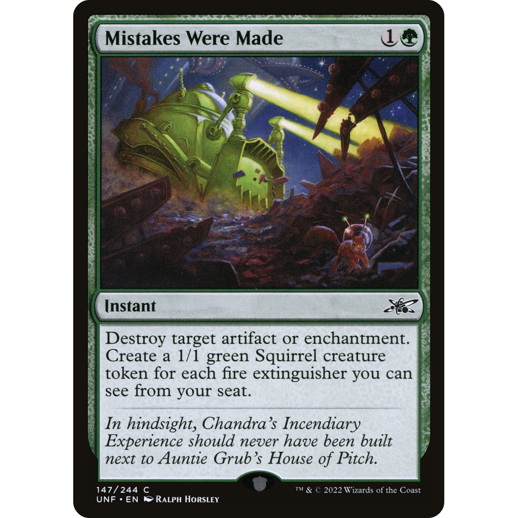 Mistakes Were Made (UNF-147) - Unfinity Foil