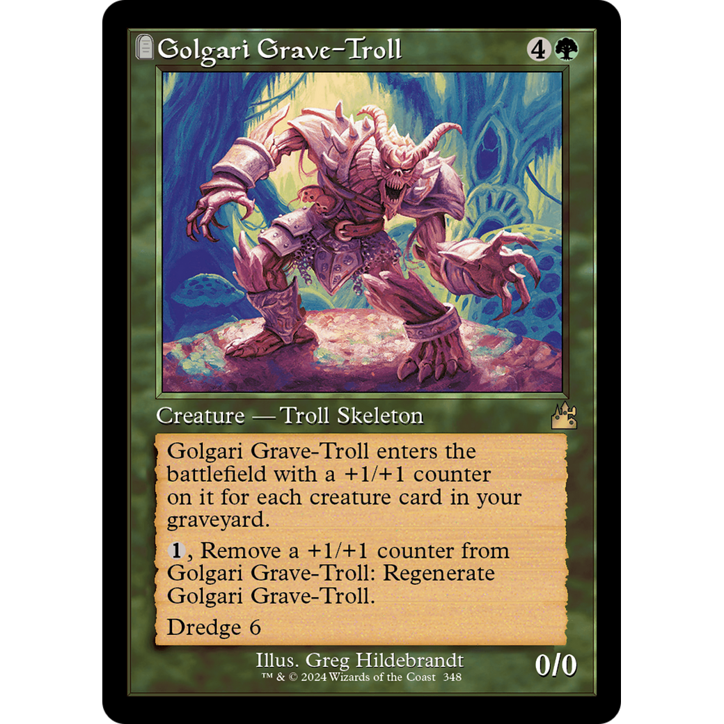 Golgari Grave-Troll (RVR-348) - Ravnica Remastered: (tombstone)
