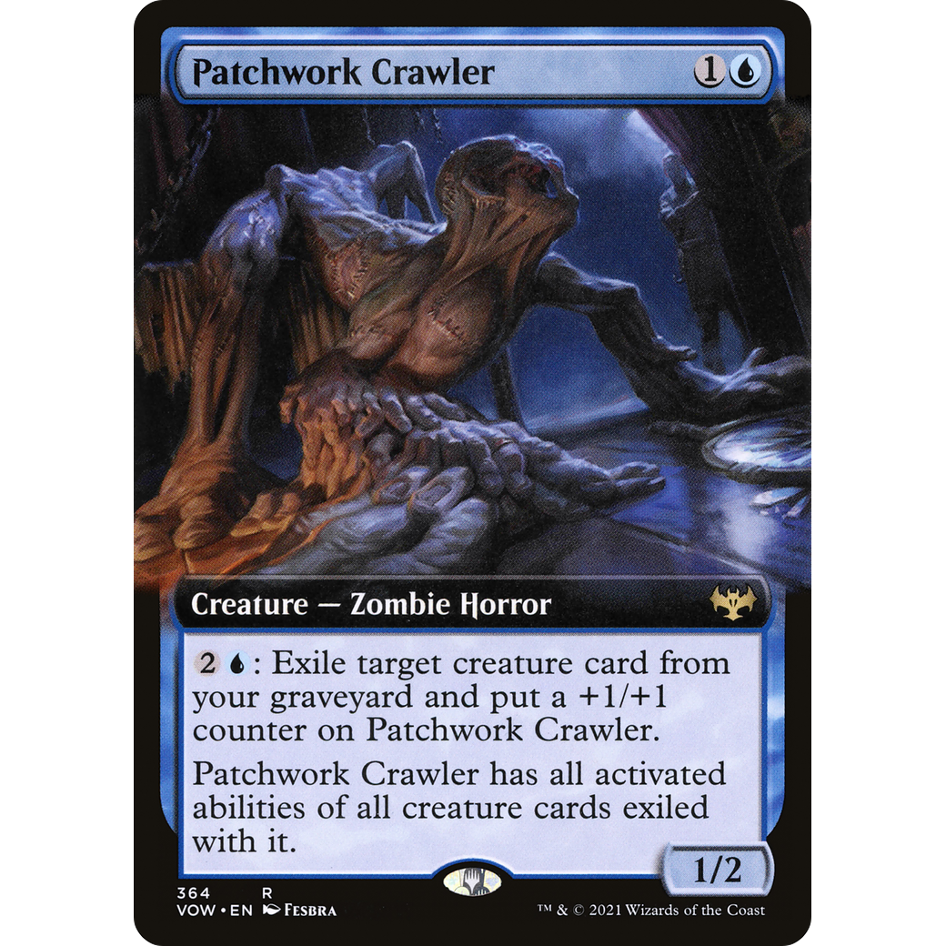 Patchwork Crawler (Extended Art) (VOW-364) - Innistrad: Crimson Vow: (Extended Art) Foil