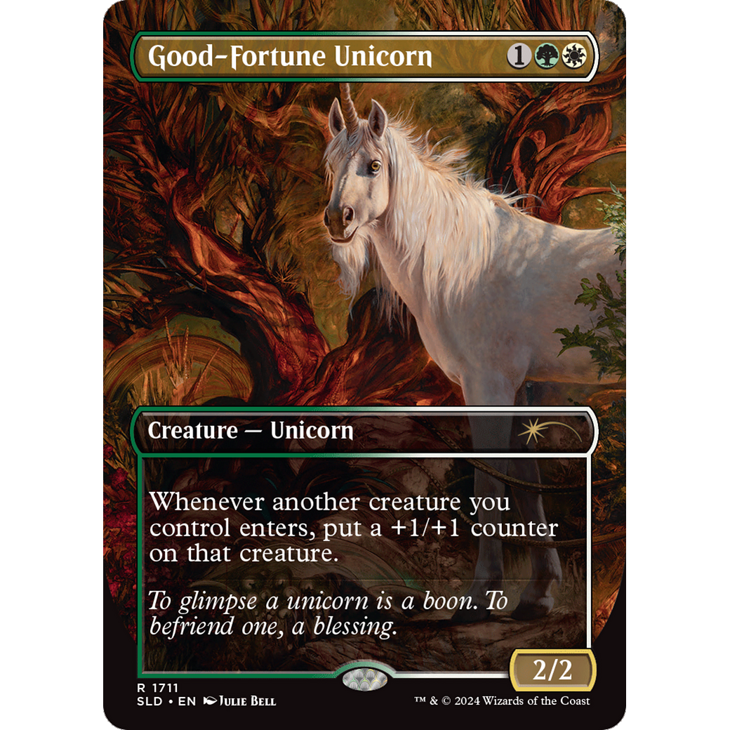 Good-Fortune Unicorn (SLD-1711) - Secret Lair Drop (Borderless)