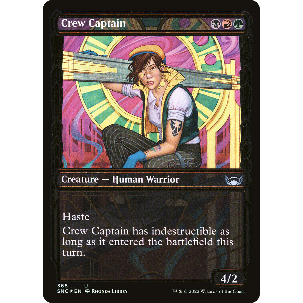 Crew Captain (Gilded Foil) (SNC-368) - Streets of New Capenna: (Showcase) Foil