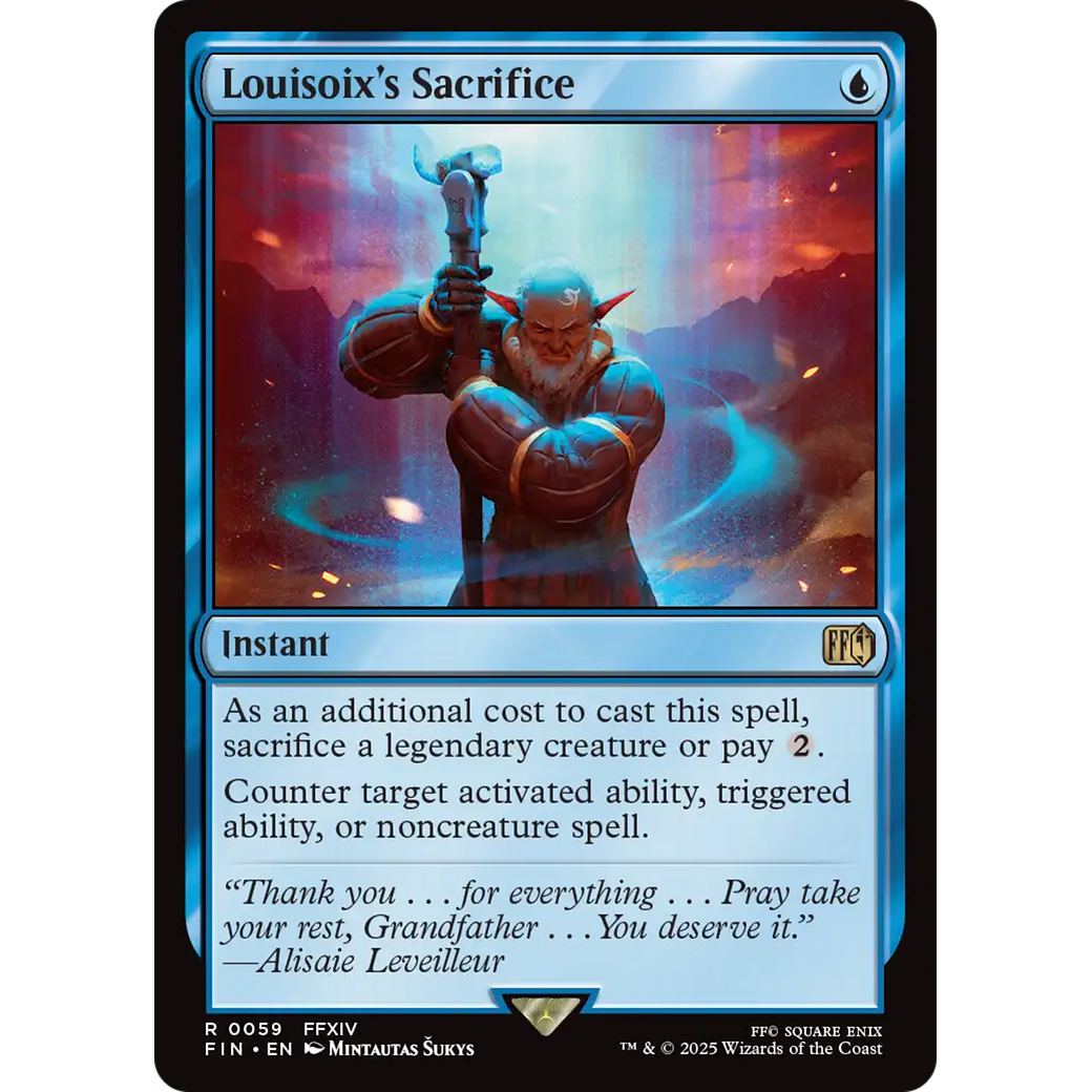 Louisoix's Sacrifice (FIN-059) - FINAL FANTASY Foil