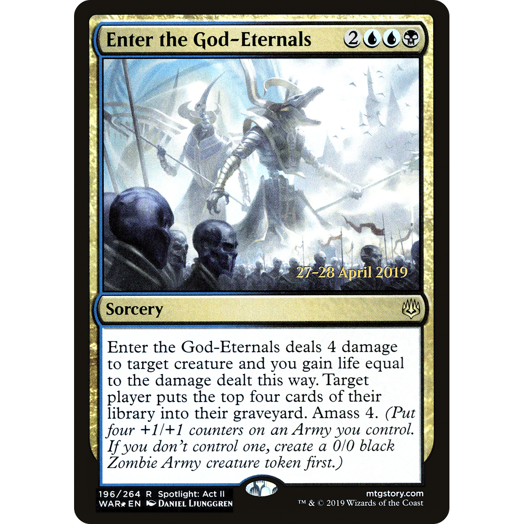 Enter the God-Eternals (PRE-196) - War of the Spark Promos Foil