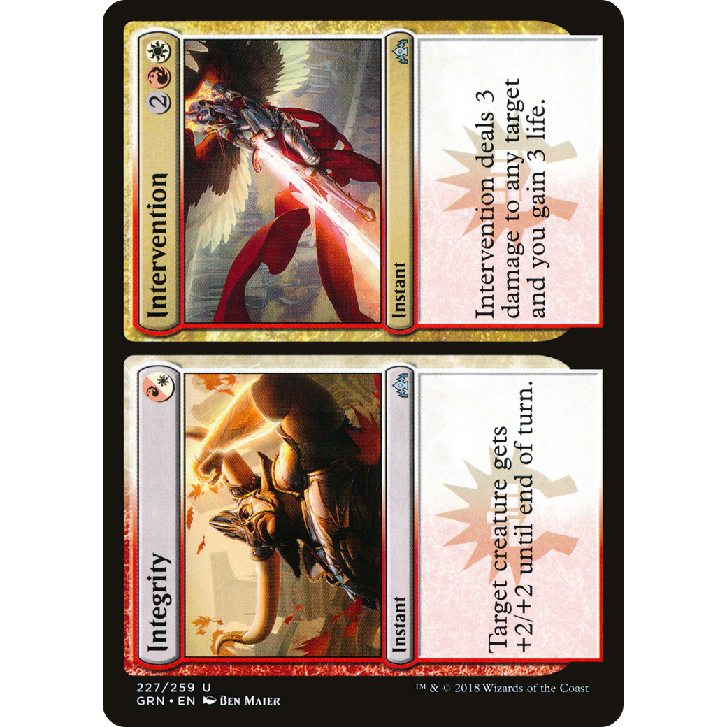 Integrity // Intervention (GRN-227) - Guilds of Ravnica