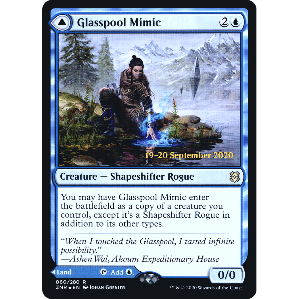 Glasspool Mimic (PRE-060) - Zendikar Rising Promos Foil