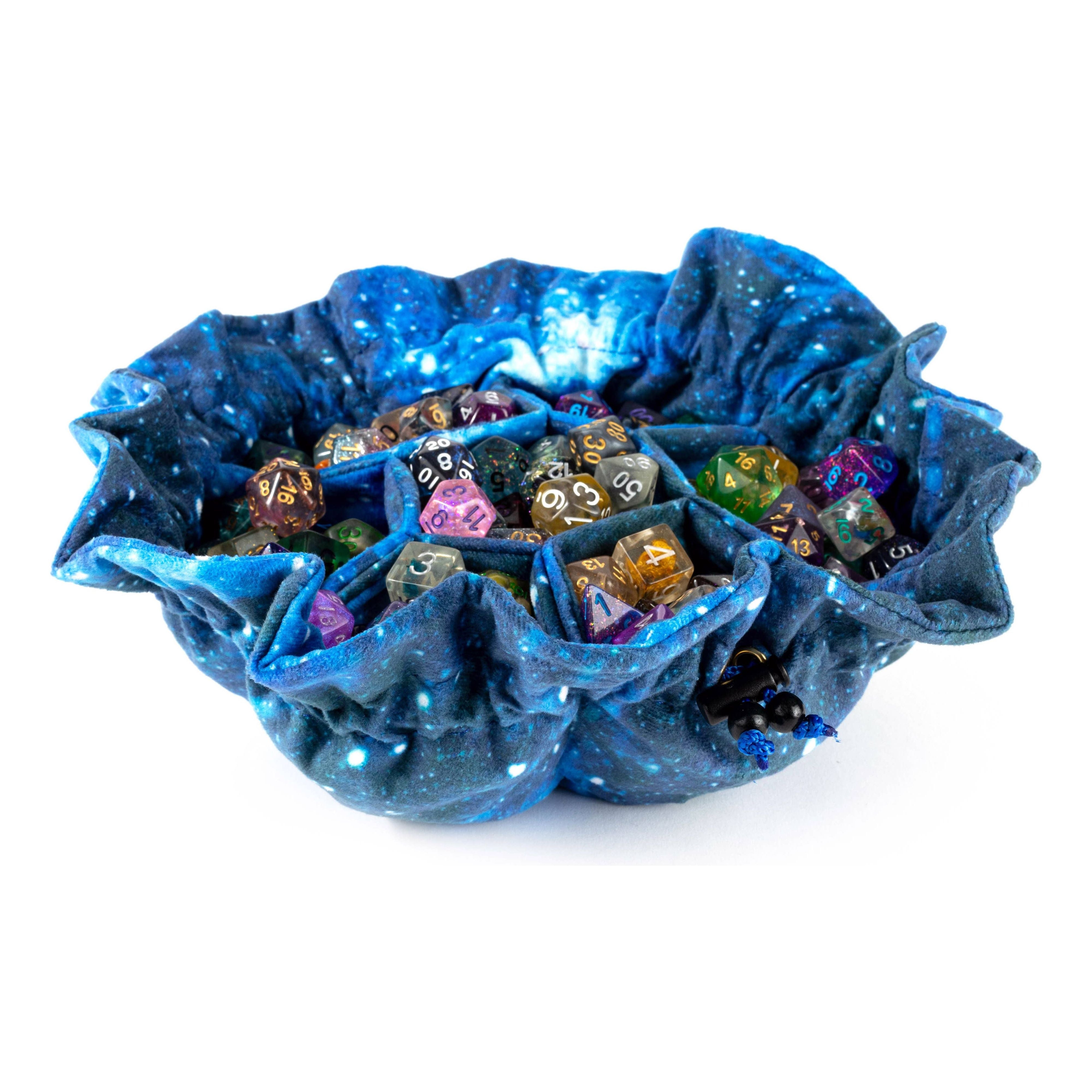 Galaxy Velvet Compartment 7-Pocket Dice Bag