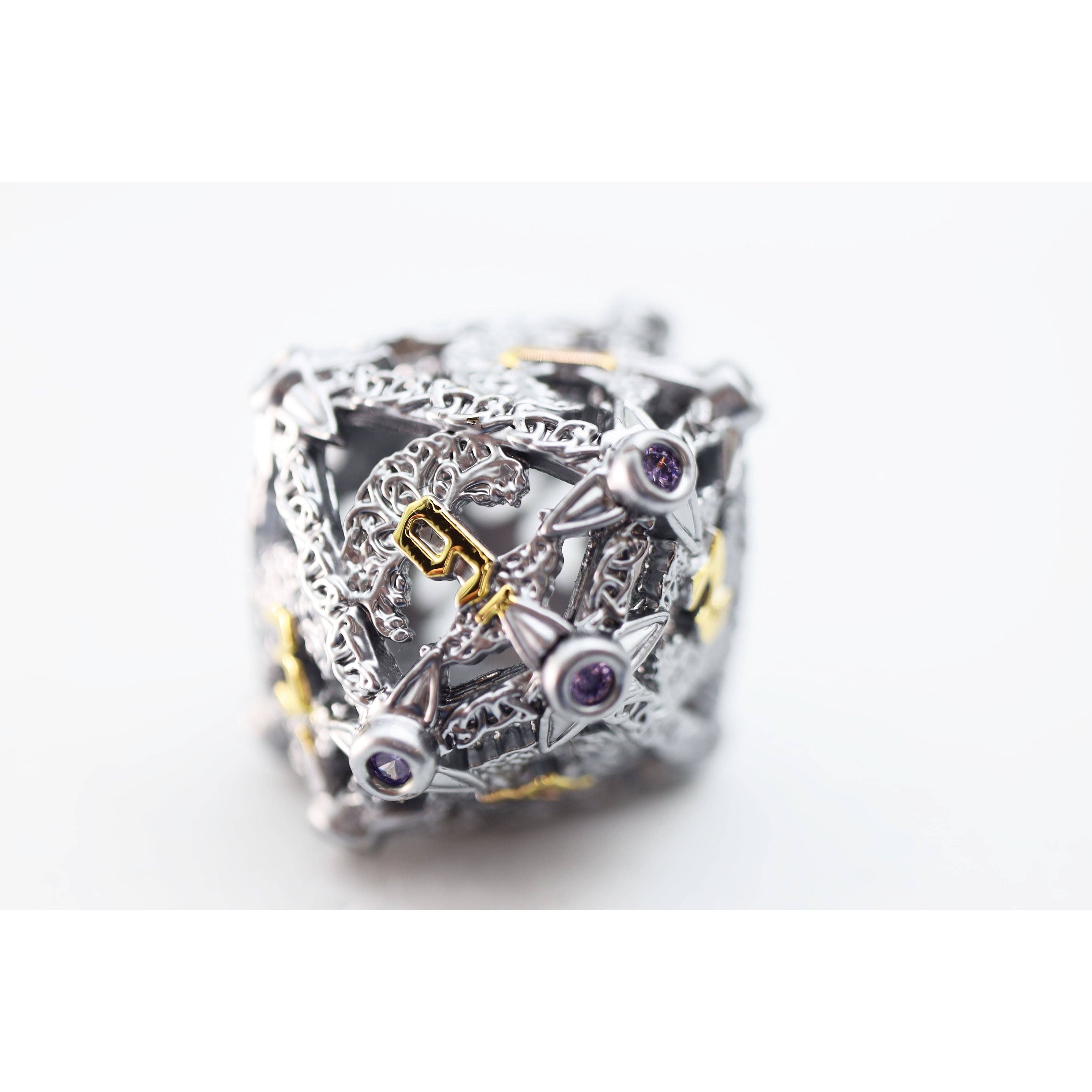 Trees of Virtue: Tree of Philomathy - Hollow Metal RPG Dice Set